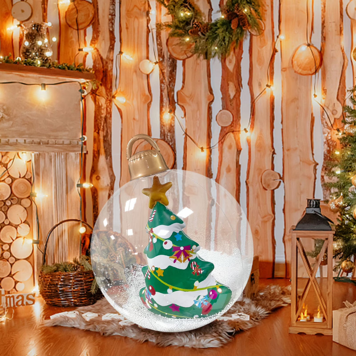 Inflatable Christmas Decorations Ball 60cm Pvc P403
