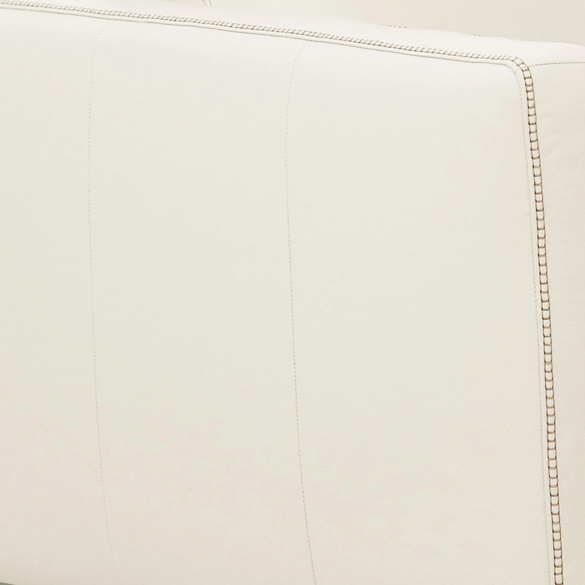 Offwhite Leatherette Chair with Track Armrests and Angled Metal Legs Y2112