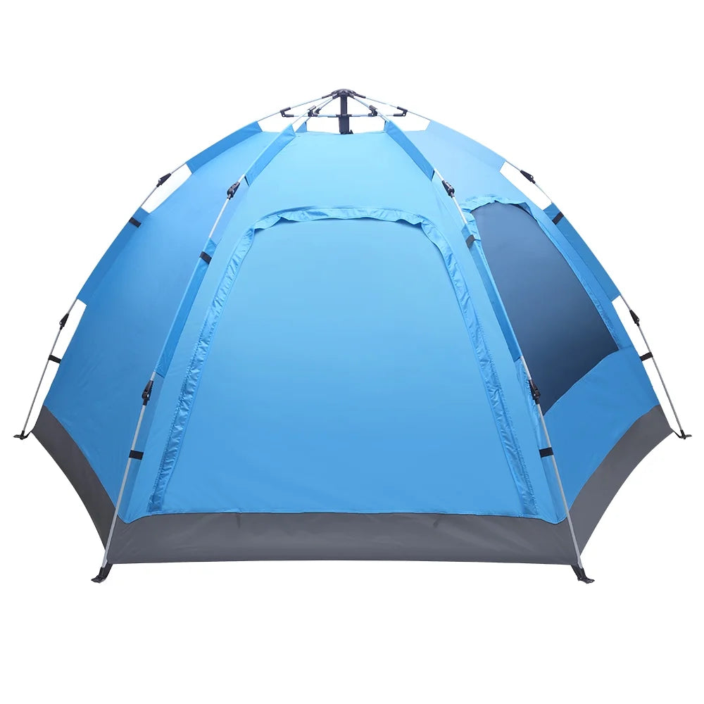 Waterproof Instant Pop Up Camping Tent, 3-4 Person Double Layer Dome Tent M71838
