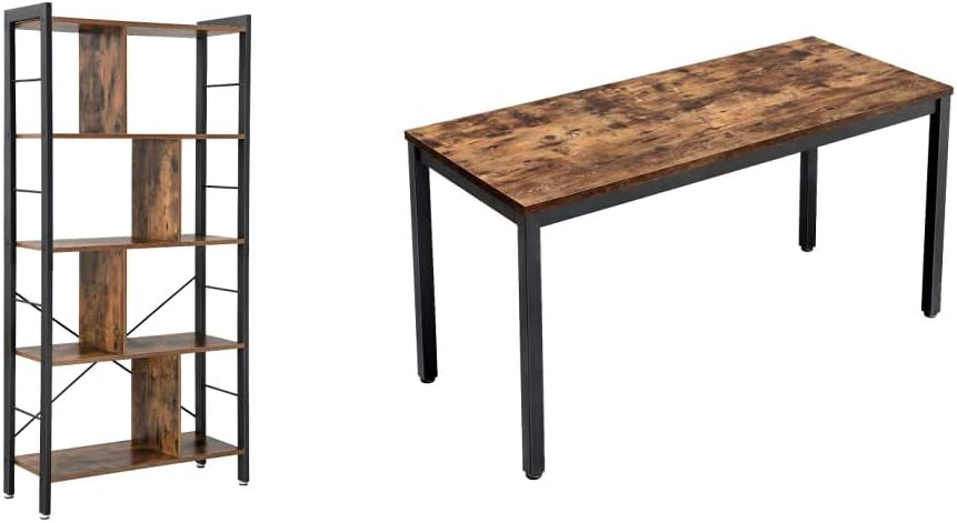 4-Tier Rustic Brown Bookcase H363