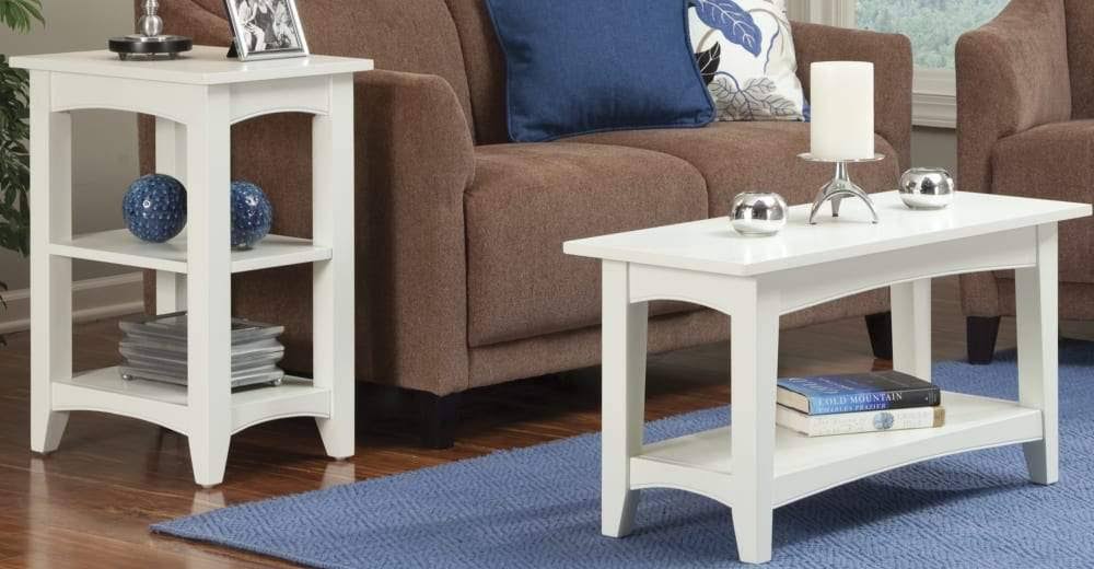 Cherry Shaker 2 Shelf End Table Z864412