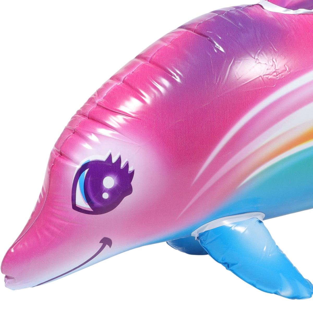 Inflatable Dolphin Toy Beach Pool Float Balloons Multicolor X4264