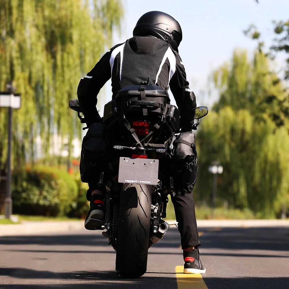 Expandable Motorcycle Rearseat Bag 23-35L T557
