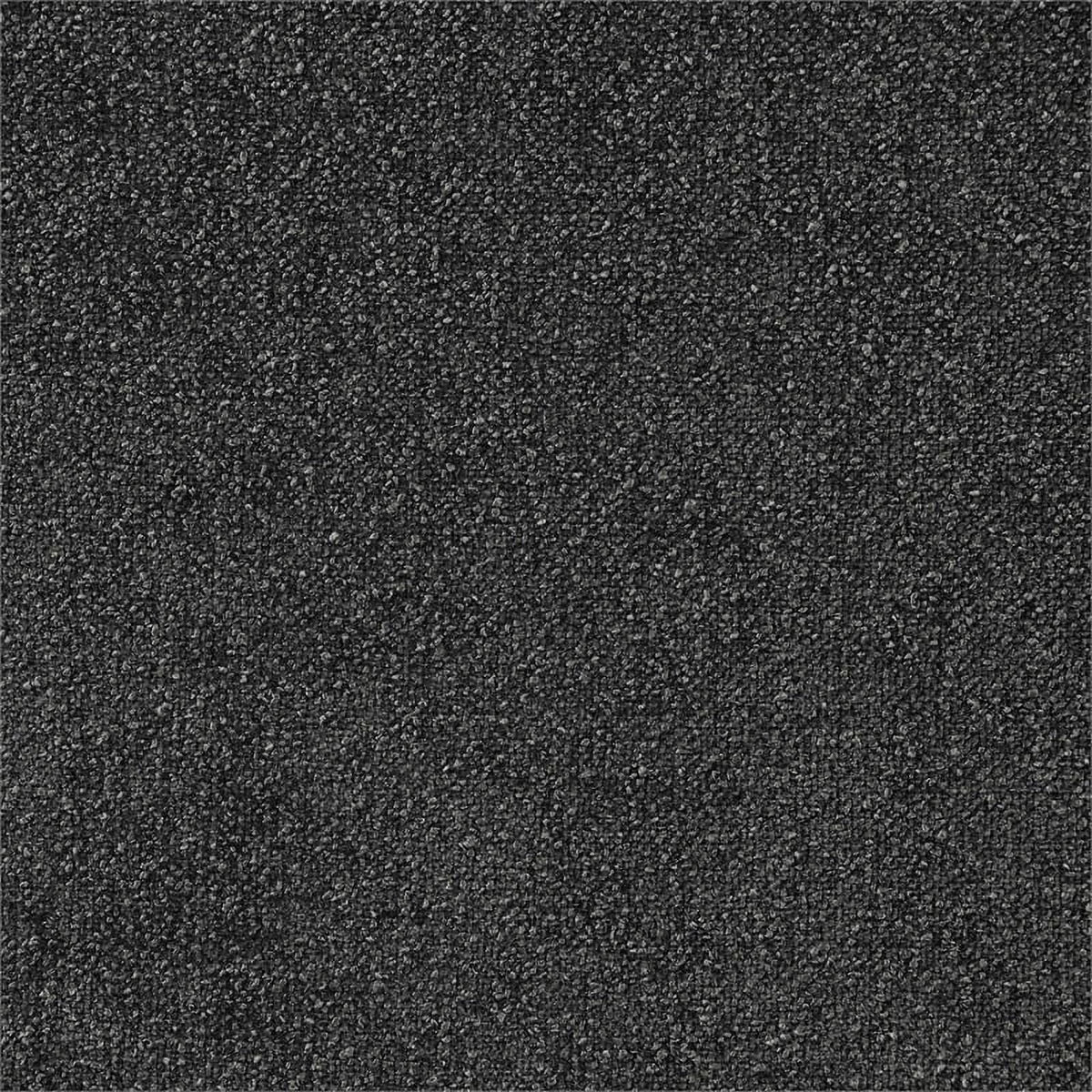 Dark Charcoal Upholstered Square Fabric Ottoman C2144