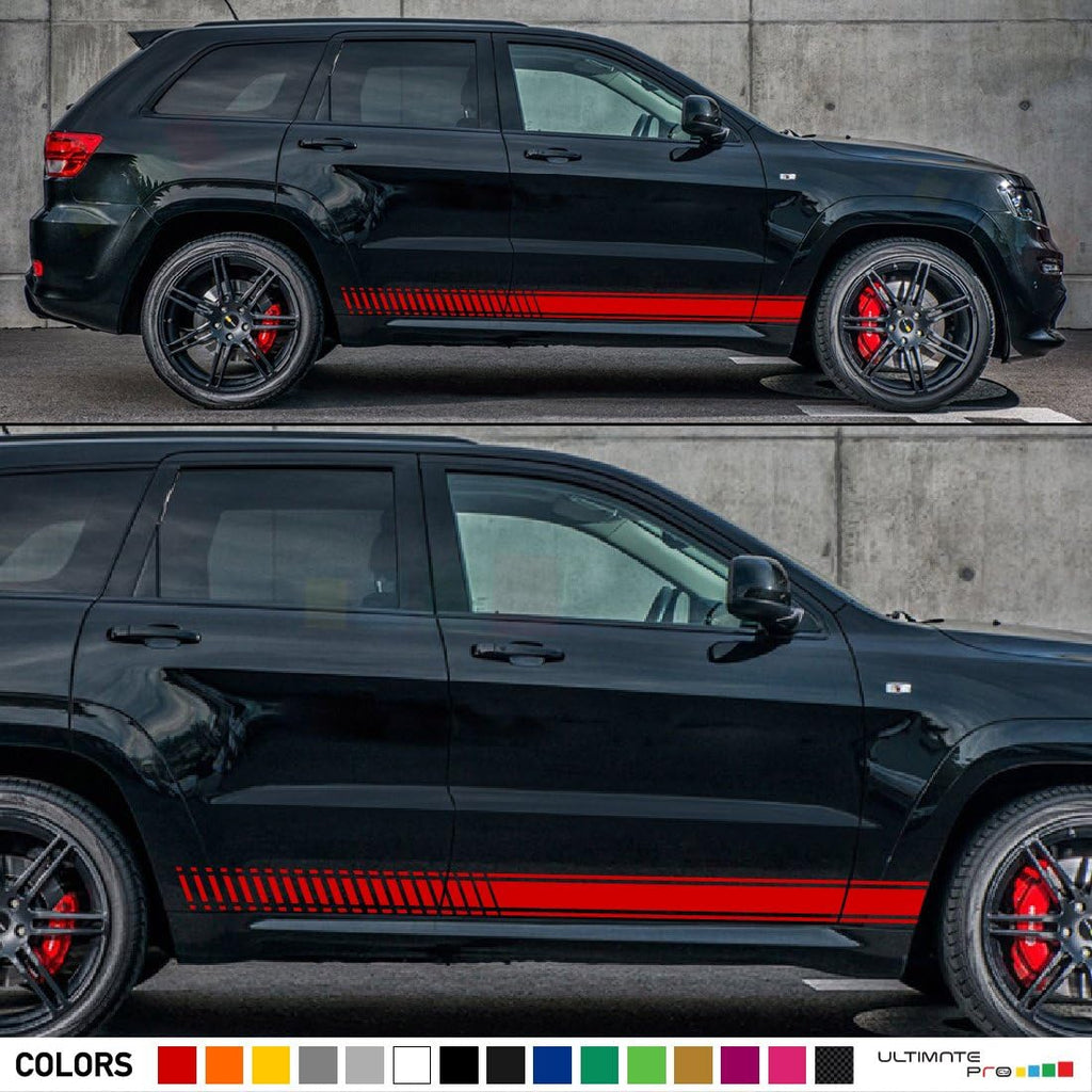 Racing Side Stripes Decal Sticker Graphic Pack of 2 R7803