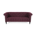 Slate Fabric Tufted 3 Seater Sofa E9202
