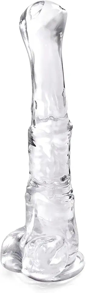 13.4 Inch Realistic Clear Dildo with Suction Cup D221403