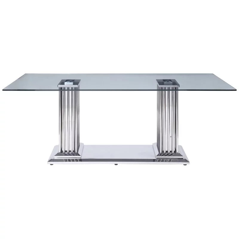 5-Piece Steel Dining Table & 4 Side Chairs in Black Y9487