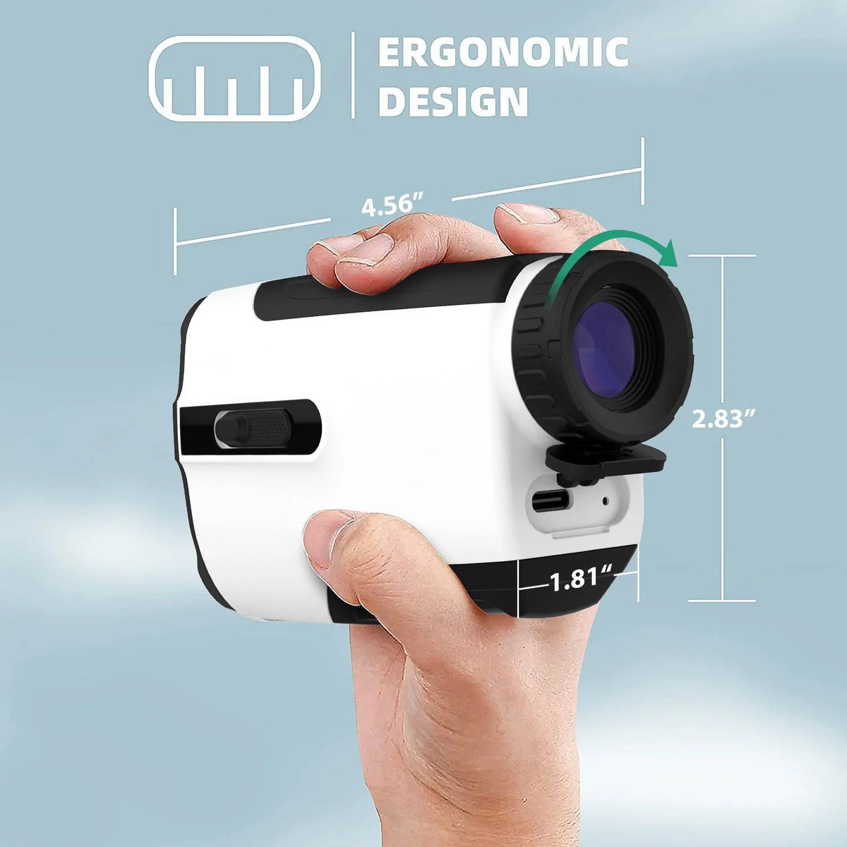 Laser Golf Rangefinder 900 Yards 7X Magnification with Slope Switch N4543
