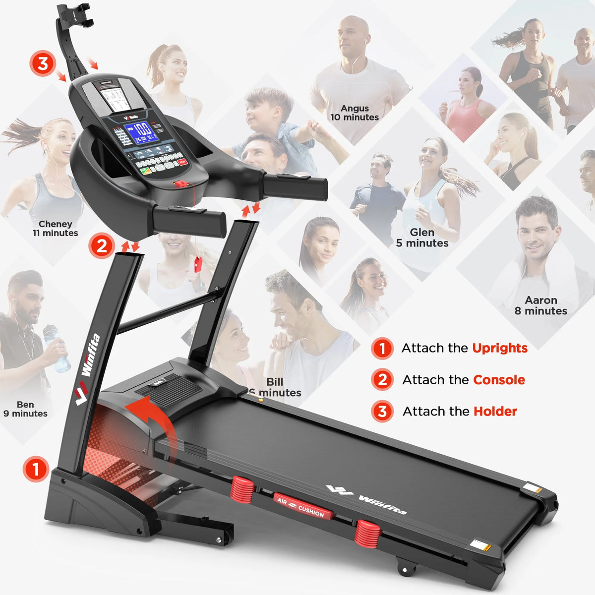 4.5 HP Folding Treadmill V812400