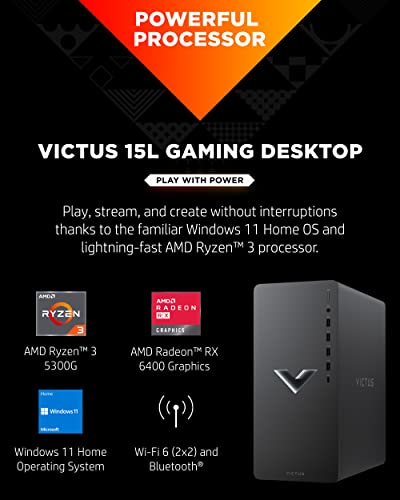 Gaming Desktop Computer, AMD Ryzen 3, 8 GB SDRAM, 256 GB SSD, Windows 11 Home A383521