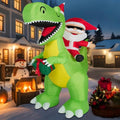 8FT Inflatable Witch Decorations with Built-in LED Lights D6355