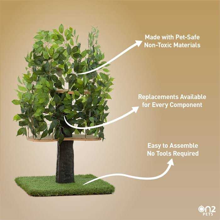 4ft Interchangeable Leaves Cat Activity Tree T654030