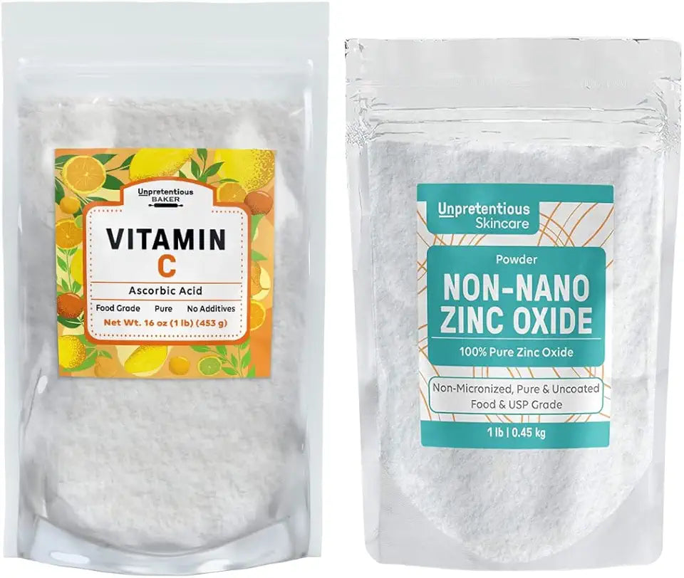 Zinc Oxide & Vitamin C Fine Powders 1 lb A778