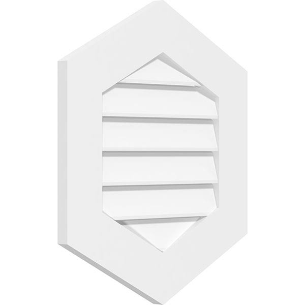 Vertical Peaked Surface Mount PVC Gable Vent A51545