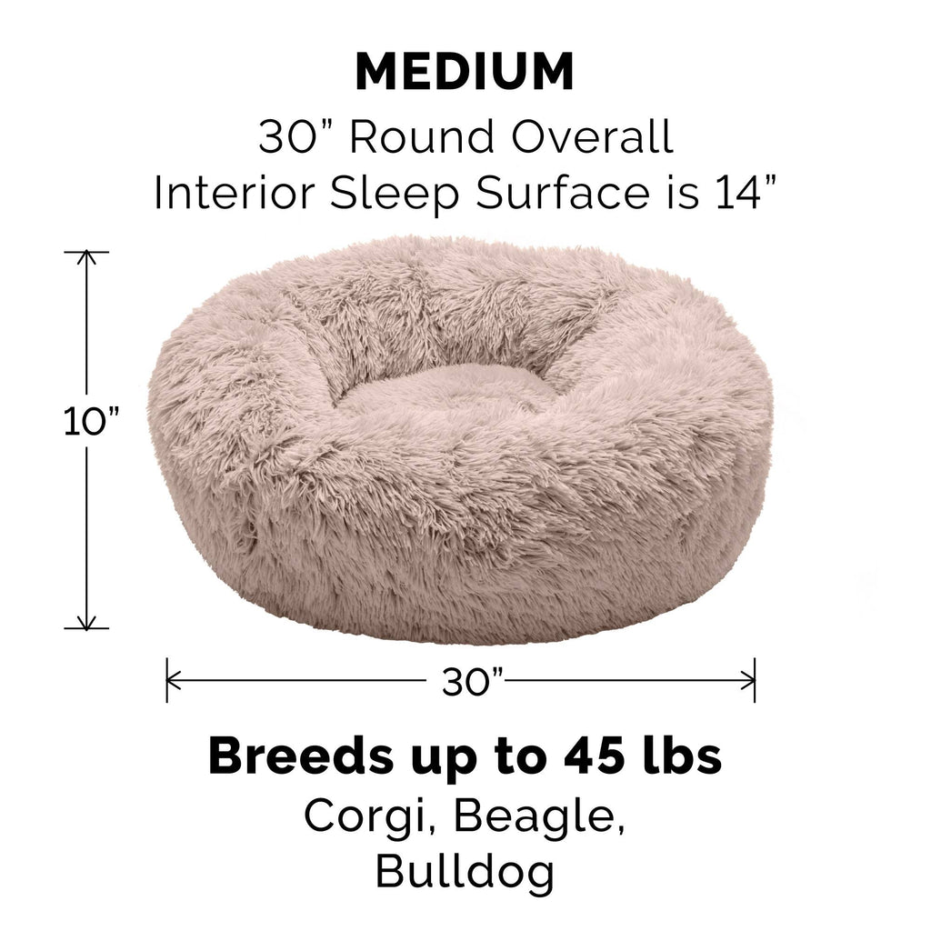 Long Fur Donut Dog Bed Y939078