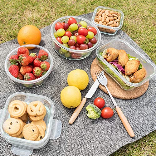 24 Piece Glass Food Storage Containers with Lids L94070