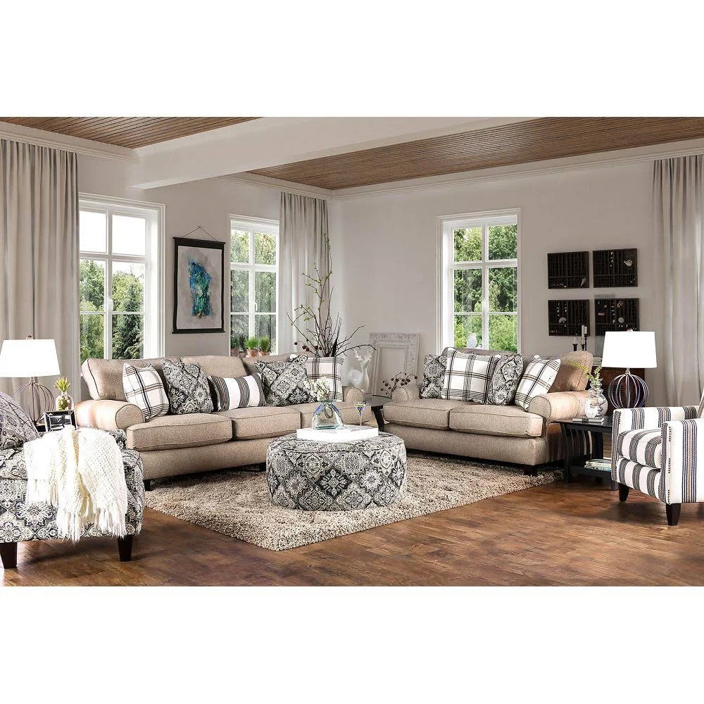 Beige Stripe Chair A830304