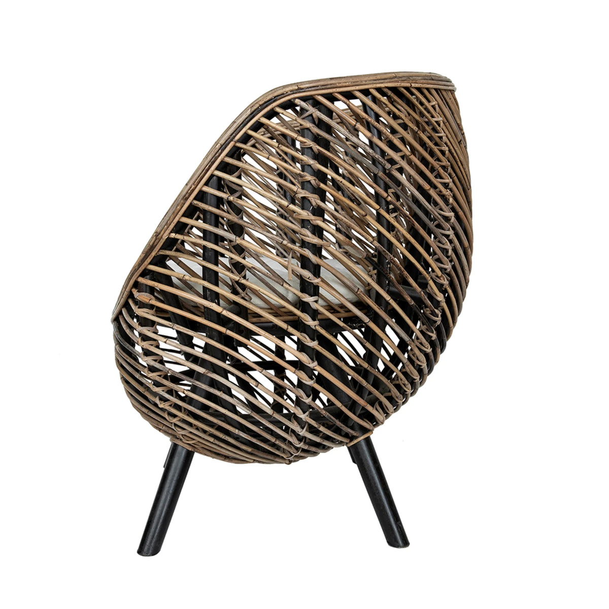 Brown Rattan Accent Chair W2118