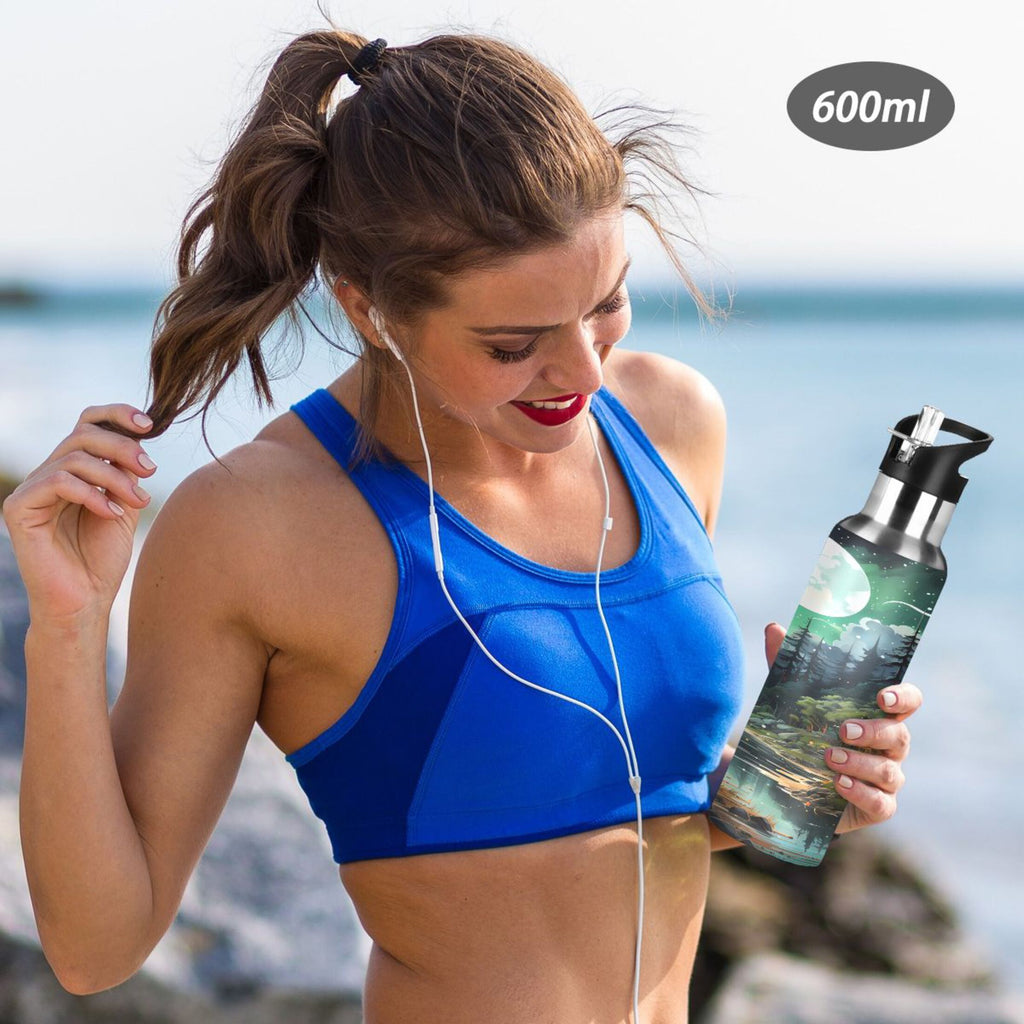 Stainless Steel Insulated Water Bottle with Straw Lid C133