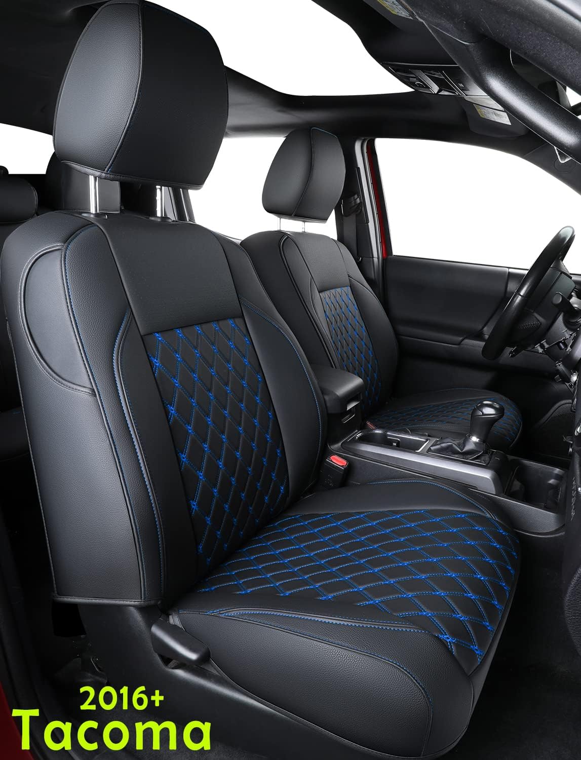 Red Faux Leather Full-Set Seat Covers J649