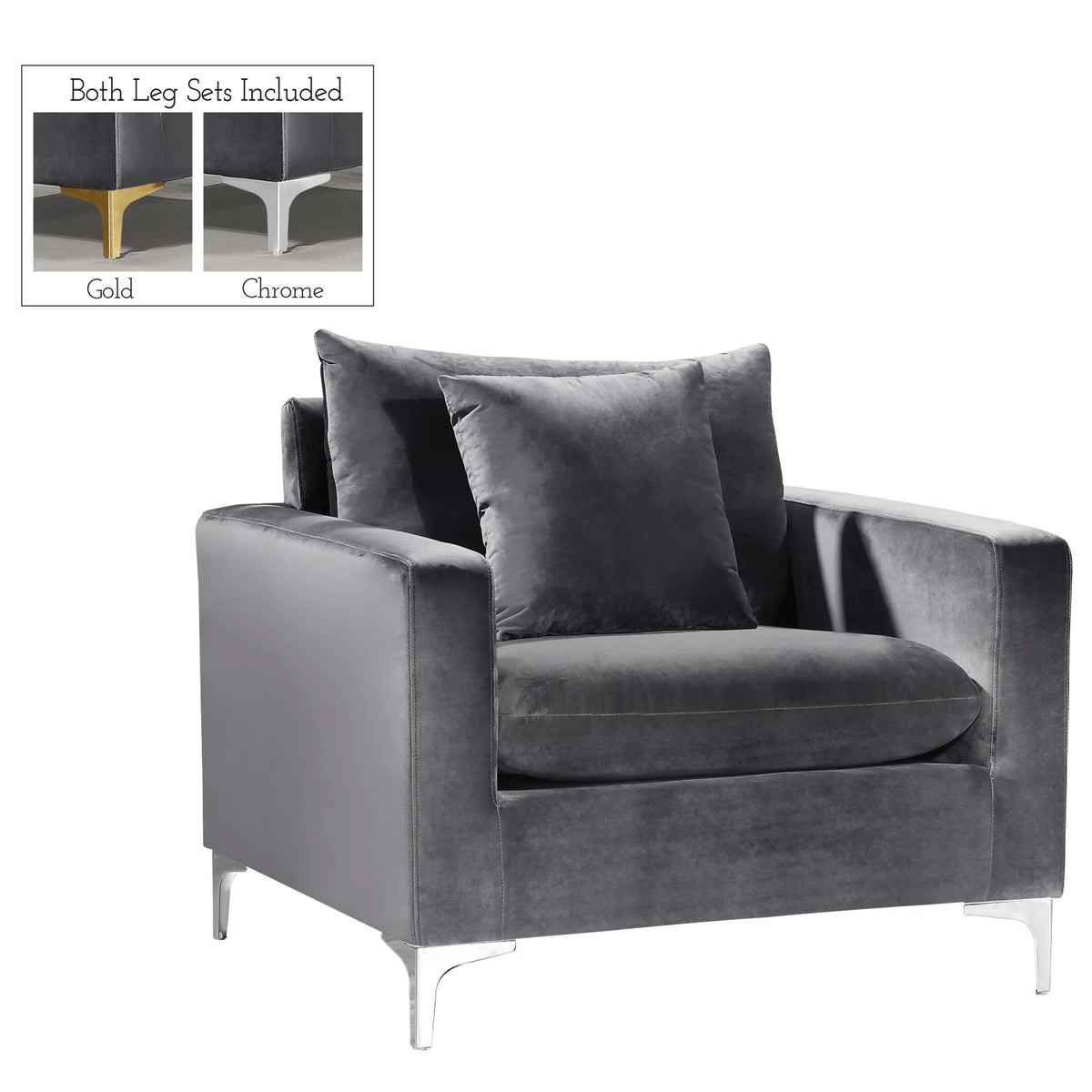 Pink Velvet Accent Chair M2417