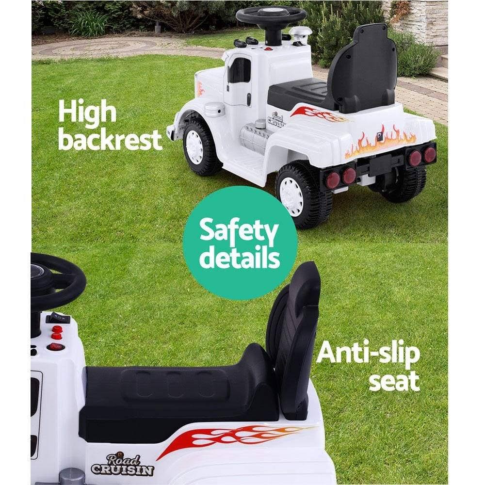 White Ride On Battery Toy Car N37526