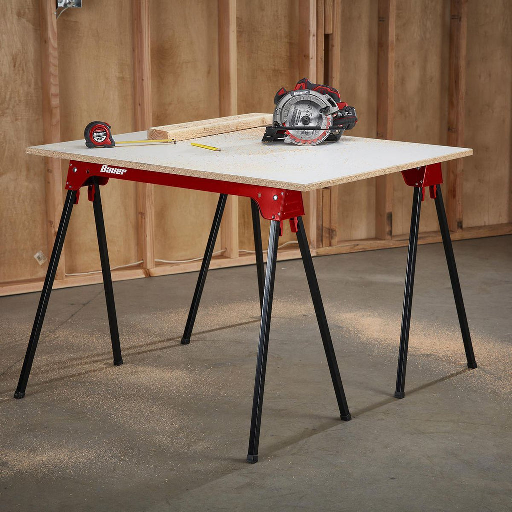 29 in. Steel Folding Sawhorse H2219