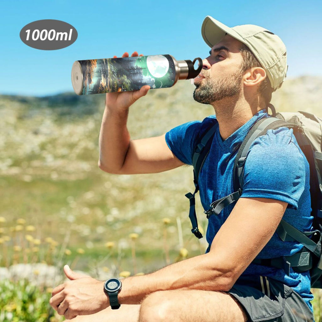 Stainless Steel Insulated Water Bottle with Straw Lid C133