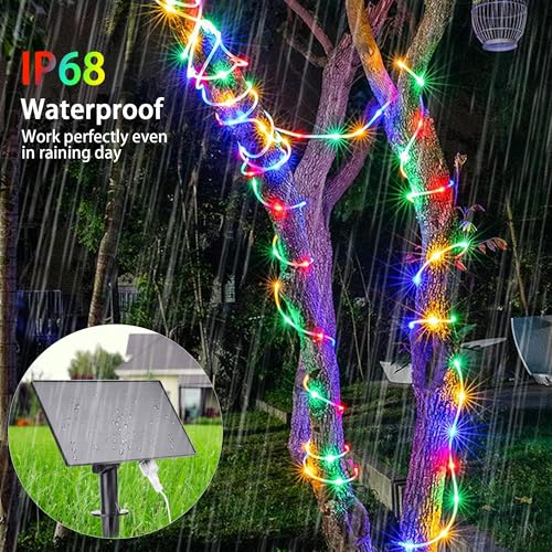 300 LED Solar Rope Lights with Remote Control P37817