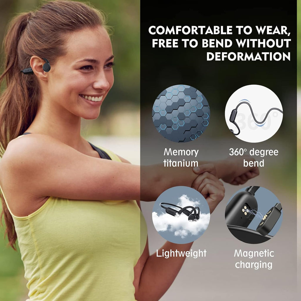Open Ear Sports Headset with 8G Memory Pack of 2 S3437