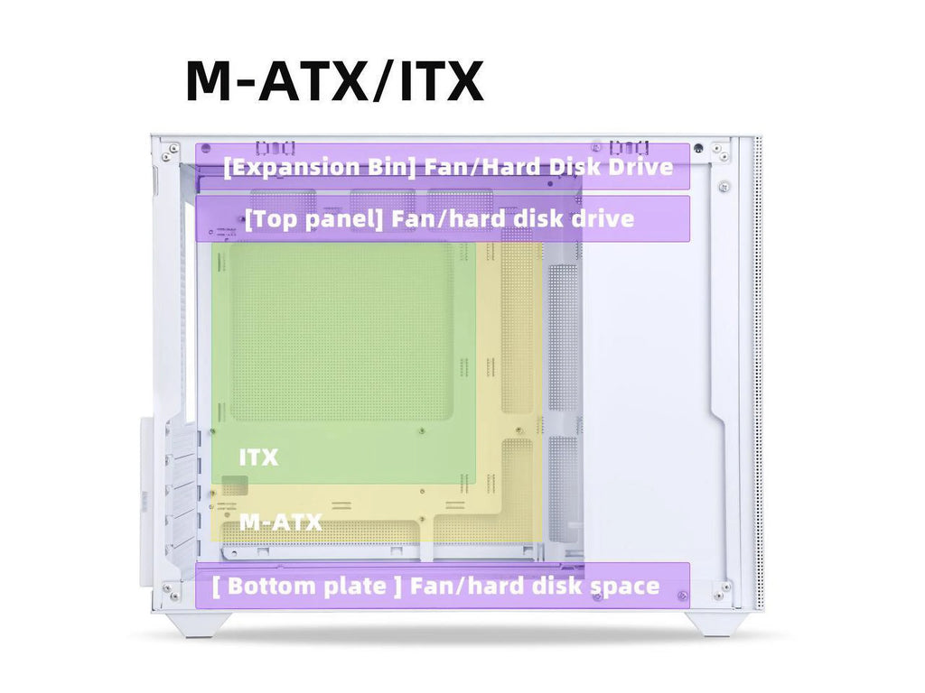 Mini Micro ATX Tower Computer Case with Tempered Glass Side A733475