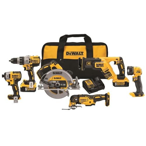 20V MAX 6-Tool Cordless Power Tool Set with 2 Batteries and Charger P900