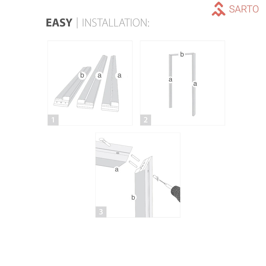 Solid French Door Clear Glass 12 lites White Silk Single Regular Panel Frame Trims Handle D7359