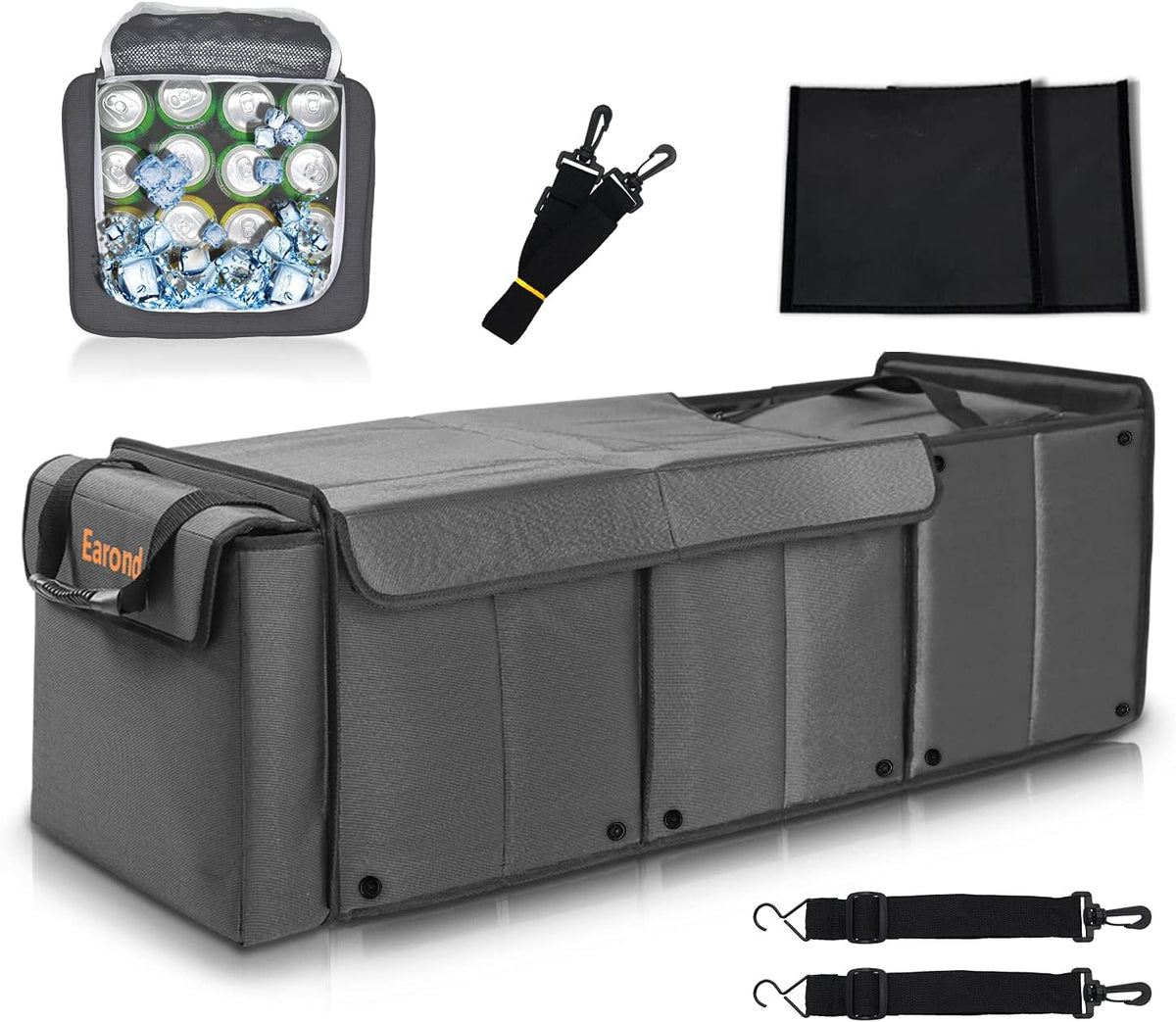 Foldable Car Trunk Organizer with Cooler Bag A490506