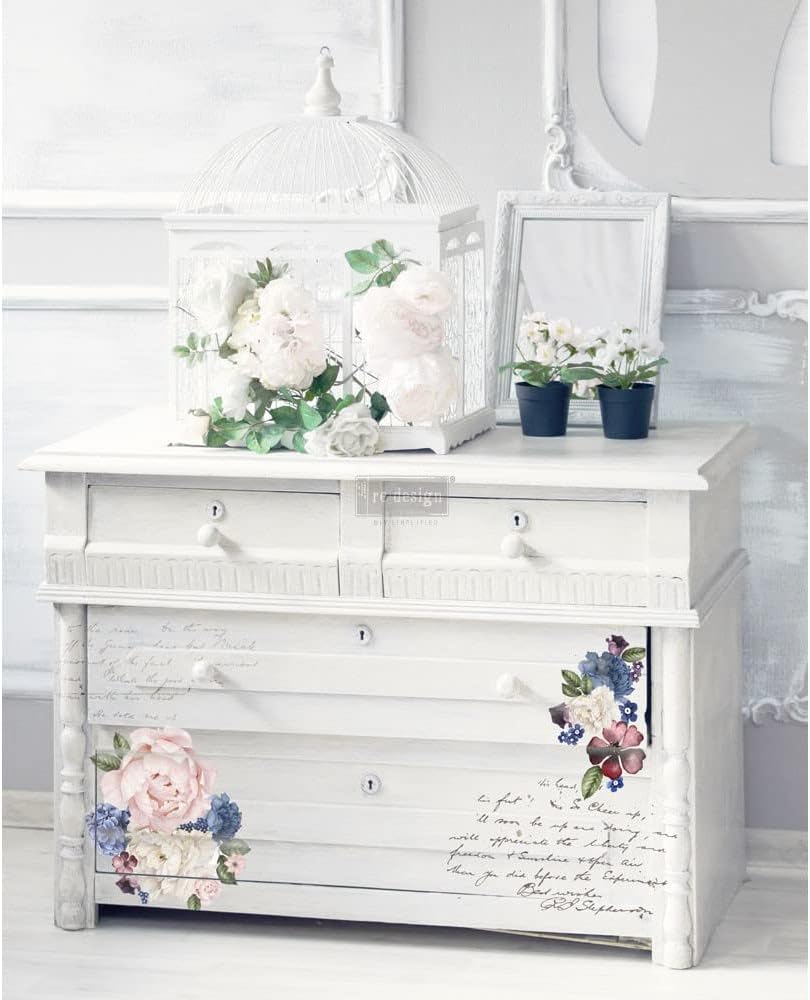 Lavender Bush Rub on Transfers Stickers for Furniture Crafts R7770