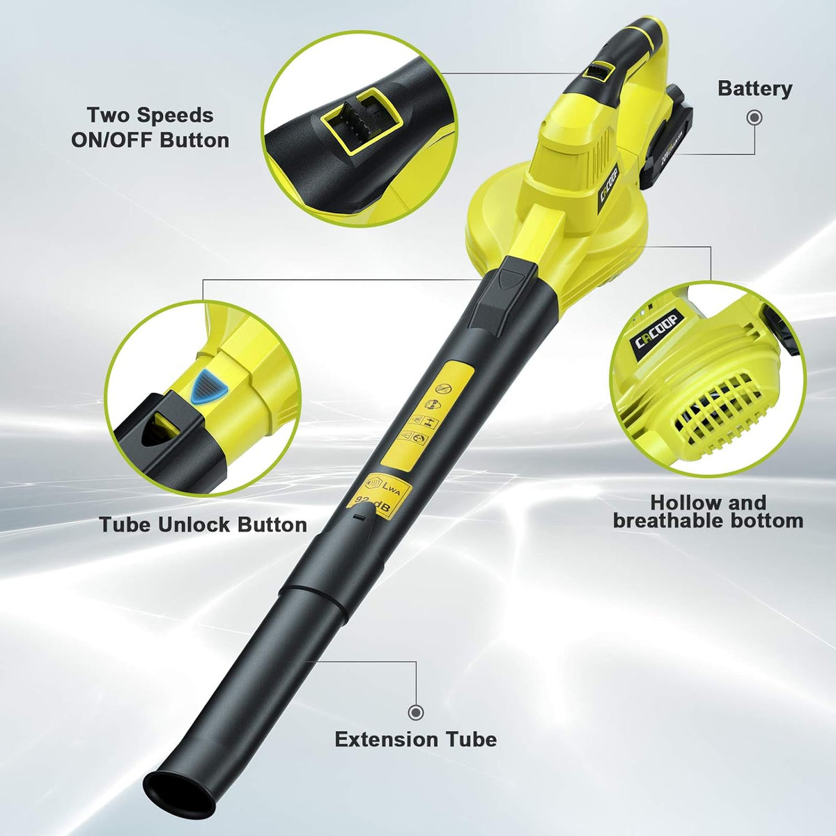 Cordless Leaf Blower with Battery Q540082