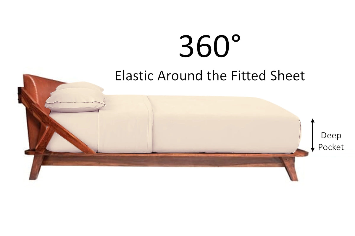400 Thread Count Egyptian Cotton 4 Pc King Sheet Set P7971