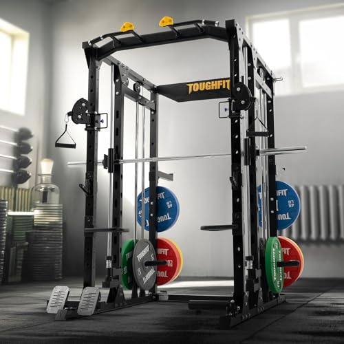 All-in-One Smith Machine with Adjustable Cable Crossover System T162