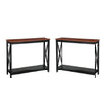2 Piece Wood Console Table Set X300528
