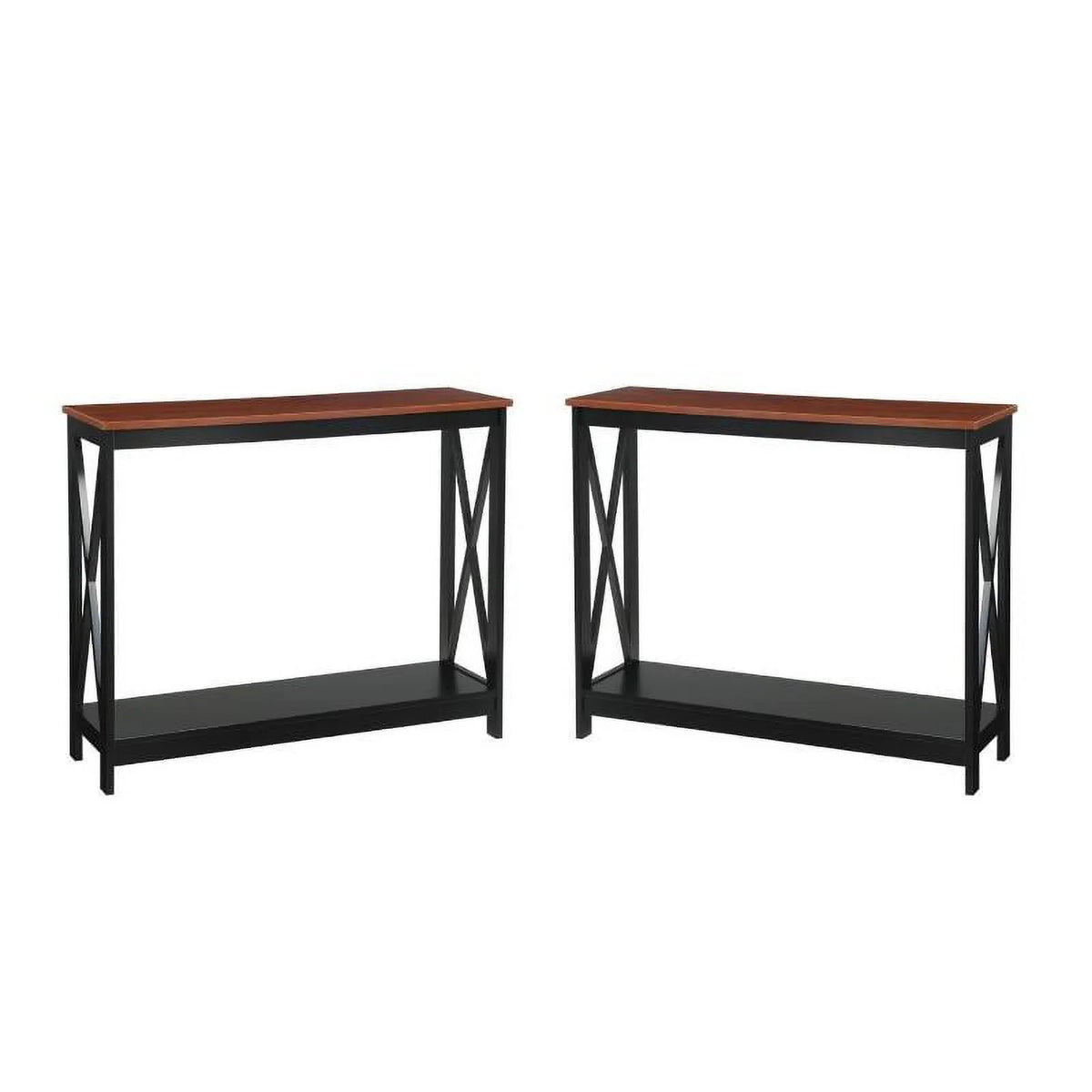 2 Piece Wood Console Table Set X300528