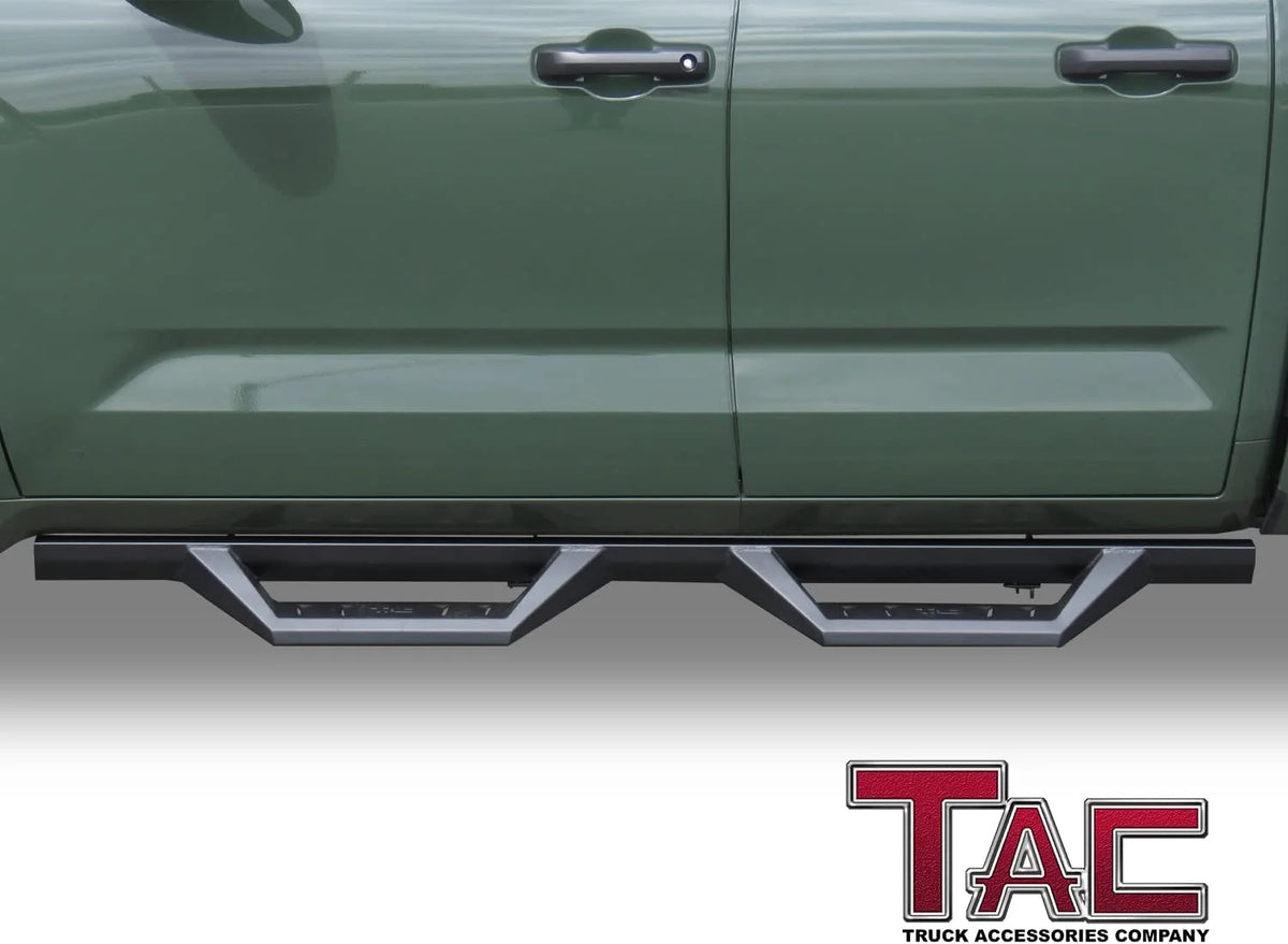 Black Fine Texture Side Steps Nerf Bars Running Boards (2pcs) V36110