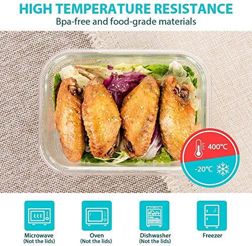 24 Piece Glass Food Storage Containers with Lids L94070