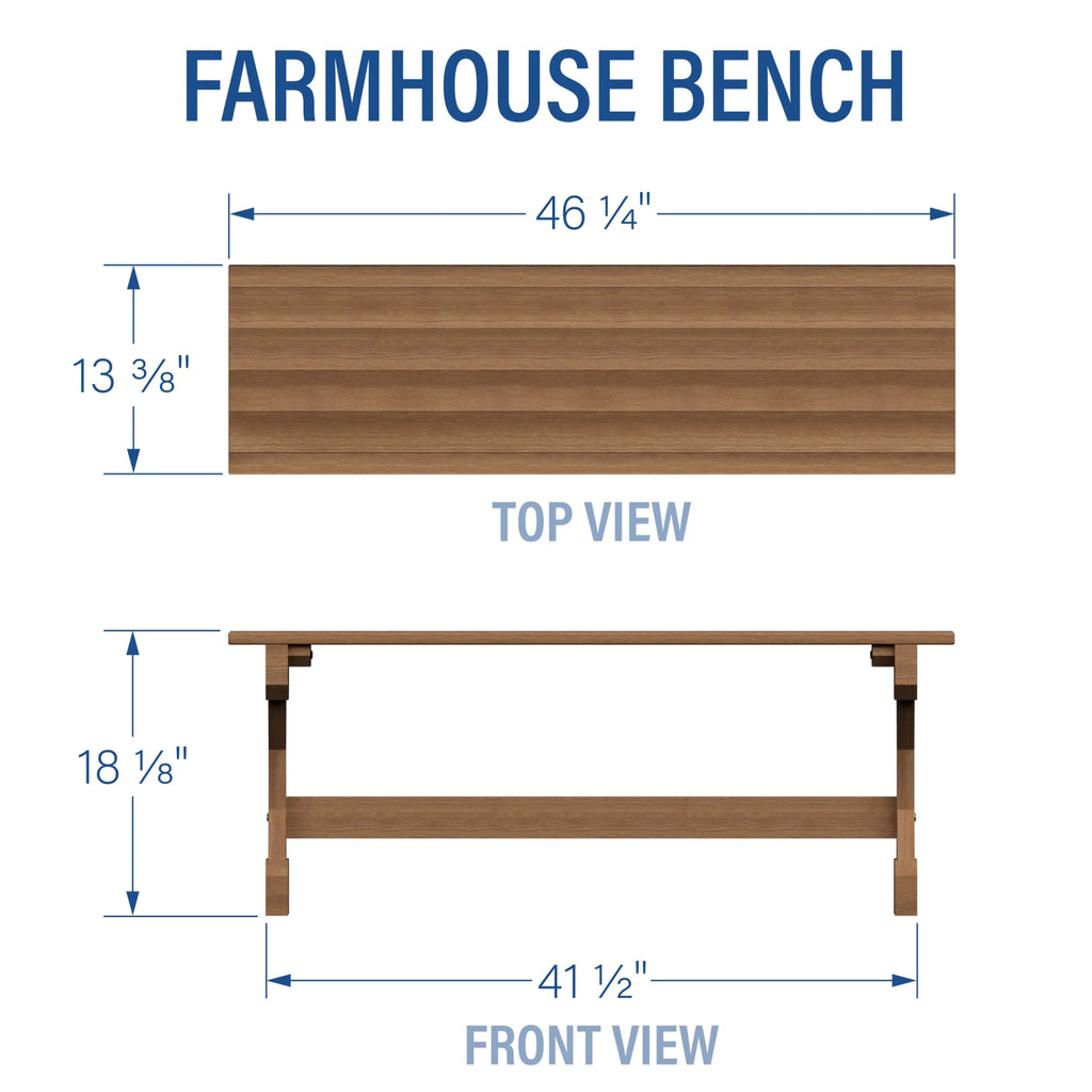 Farmhouse Bench P3385