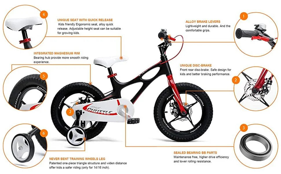 White 18 inch Kid's Bike Q9529