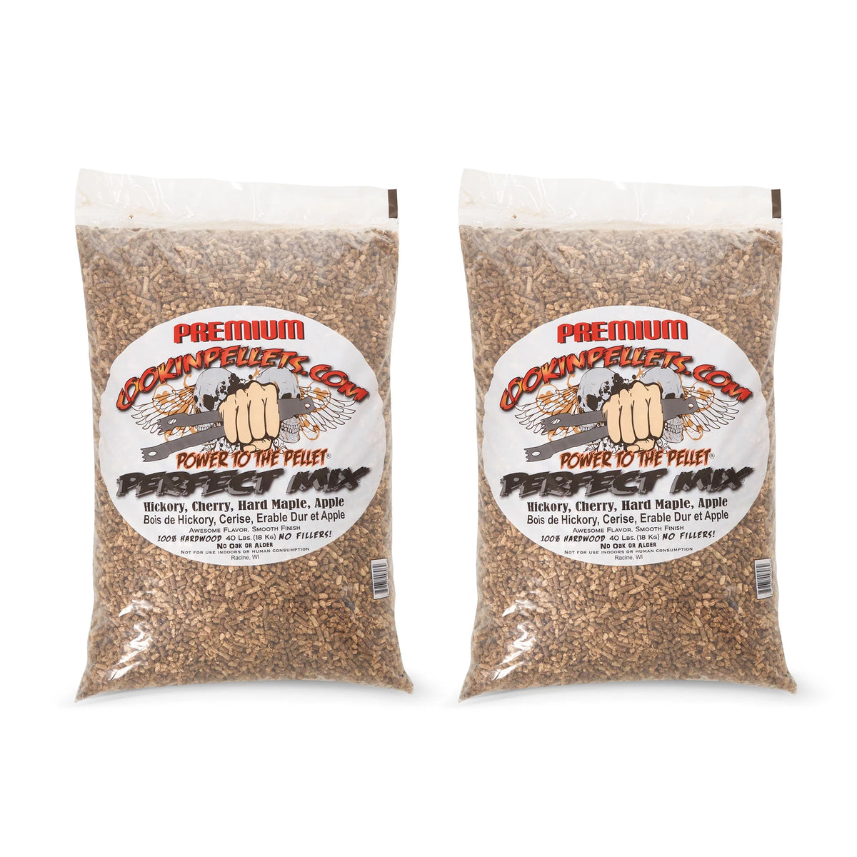 40 Lb Hickory Cherry Maple Apple Wood Pellets 2 Pack P382840