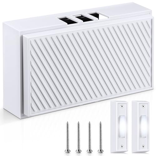 Wired Doorbell Chime Kit with 2 Lighted Push Buttons V43183