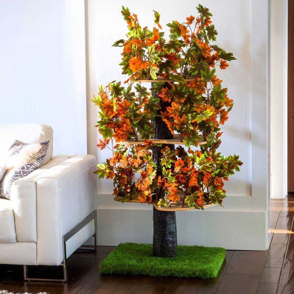 4ft Interchangeable Leaves Cat Activity Tree T654030