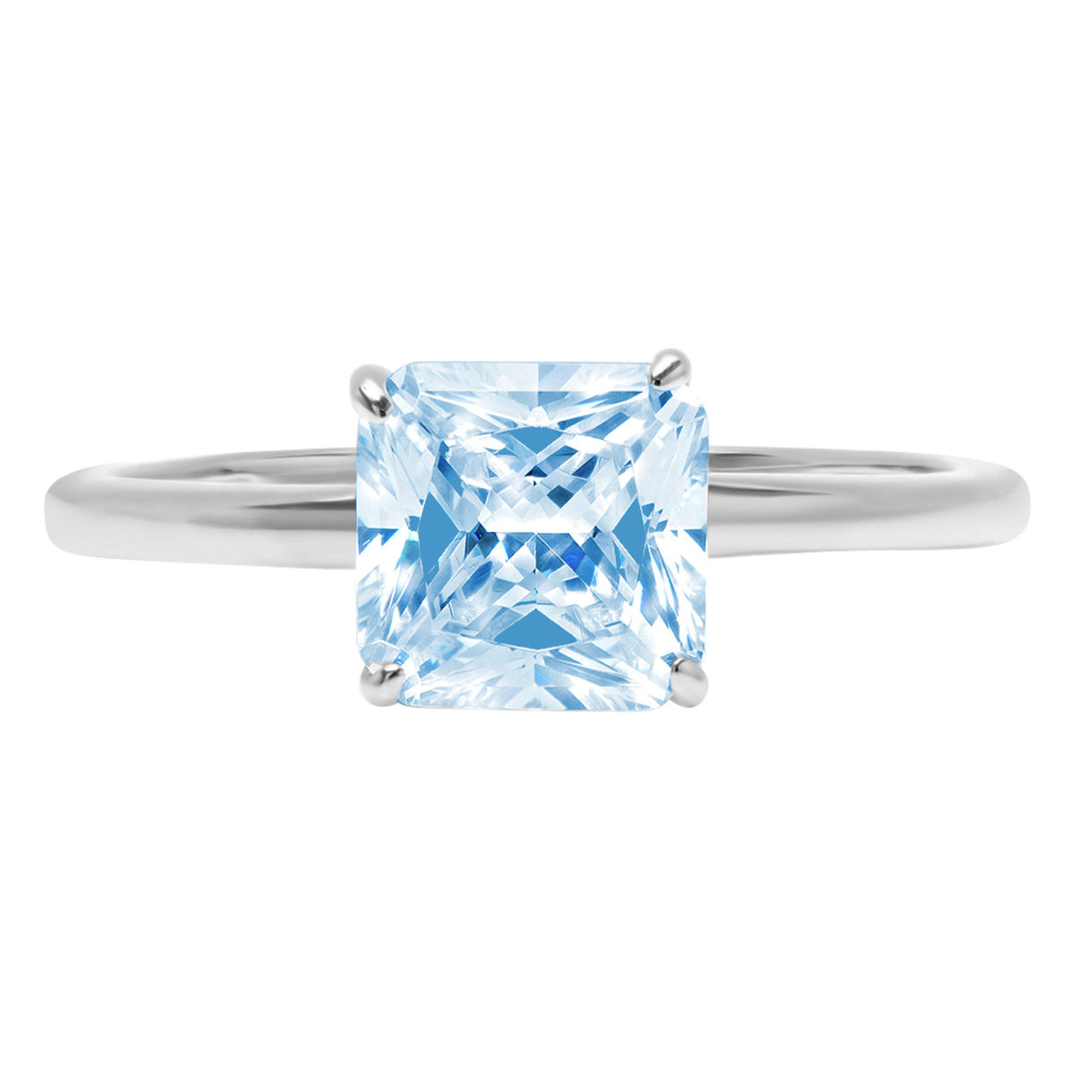 14k White Gold Engagement Ring F2152