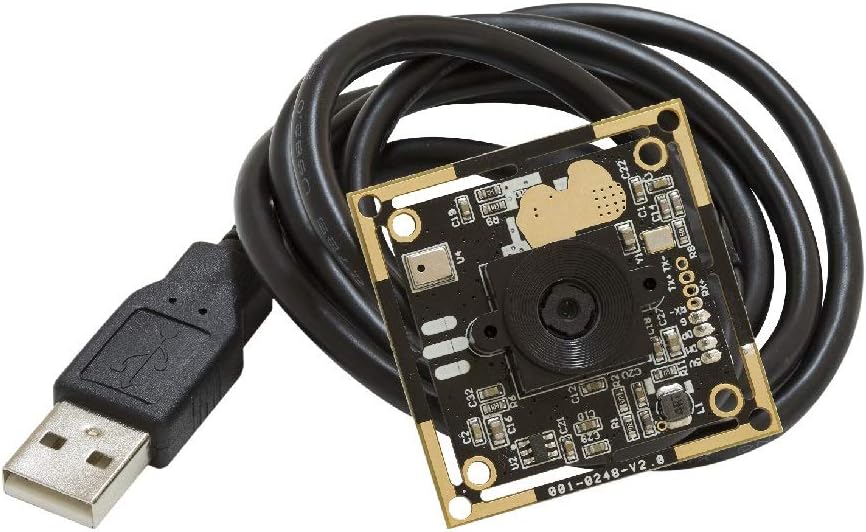 8MP 1080P Auto Focus USB Camera Module with Microphone, 1/3.2” CMOS IMX179 Mini UVC Webcam Board with 3.3ft/1m Cable V77691